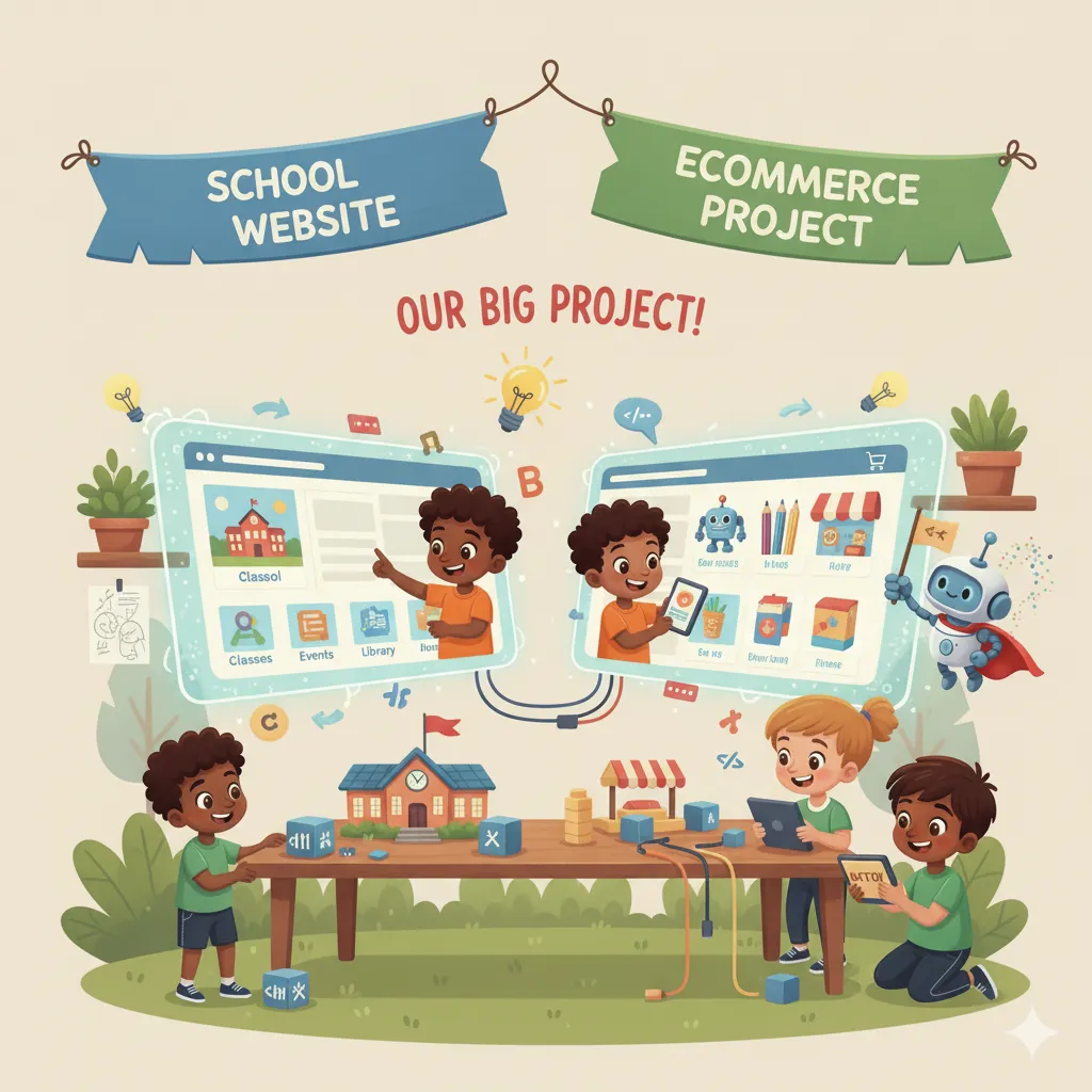 School Website and Ecommerce Project