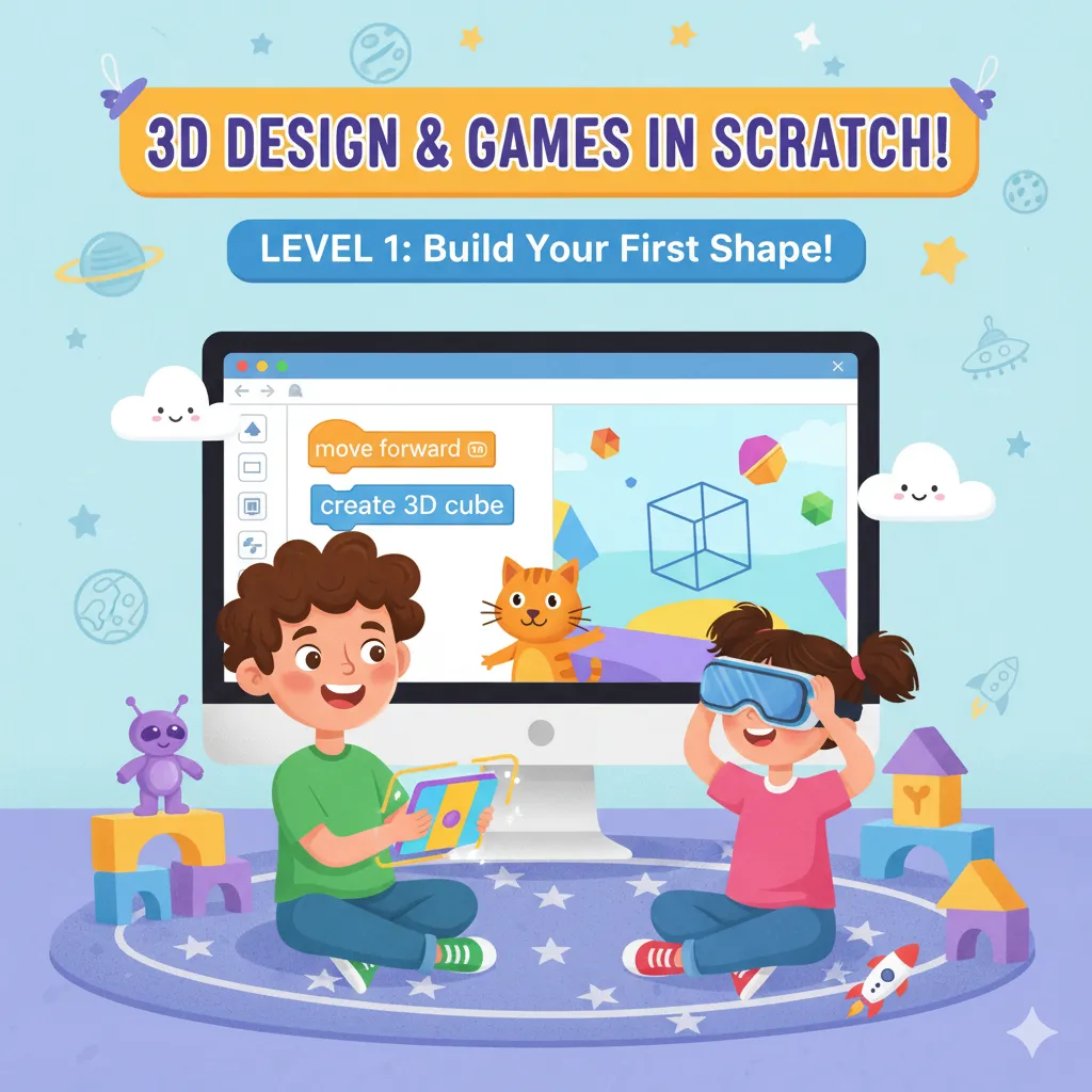 Introduction to 3D Designing and Games in Scratch