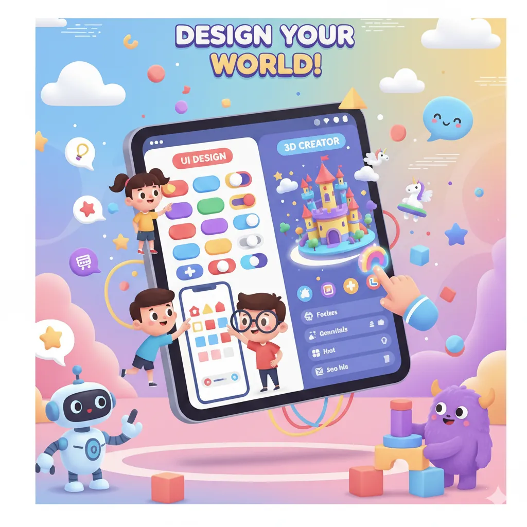 UI Designing and 3D Applications in App
