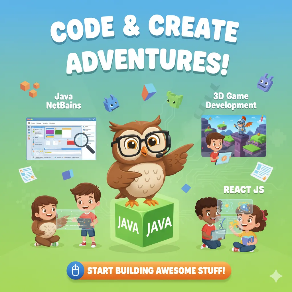 Java NetBeans, 3D Games and React JS